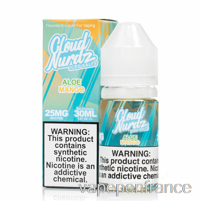 Mangue Glacée à L'aloe Vera - Sels Cloud Nurdz - Stylo Vape 30 Ml 25 Mg